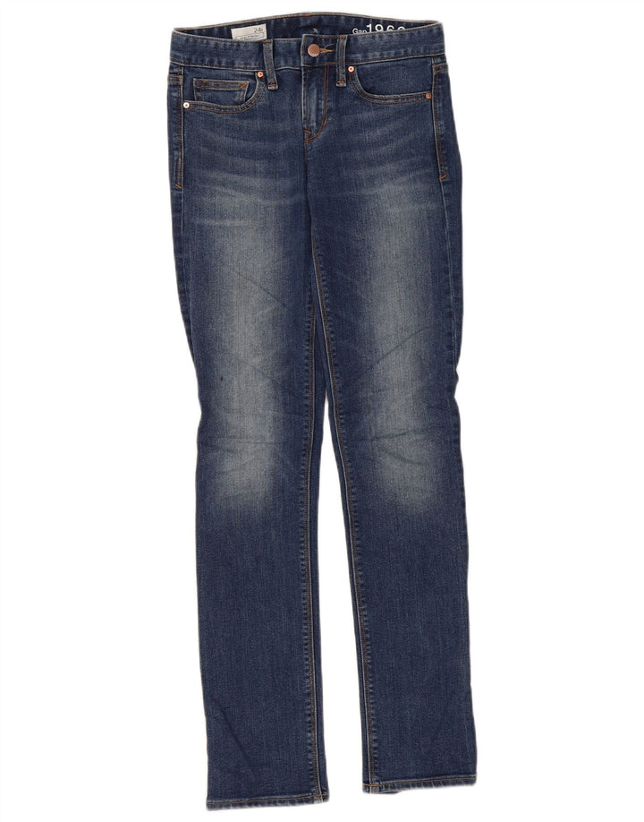 Женские прямые джинсы Gap W24 L31, синие, хлопок