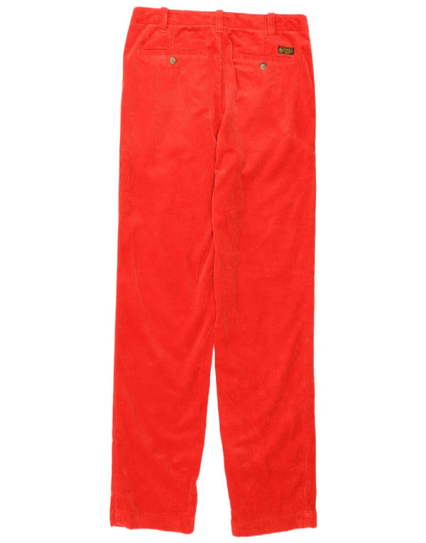 Женские прямые вельветовые брюки Polo Ralph Lauren США 2 XS W28 L32 красные