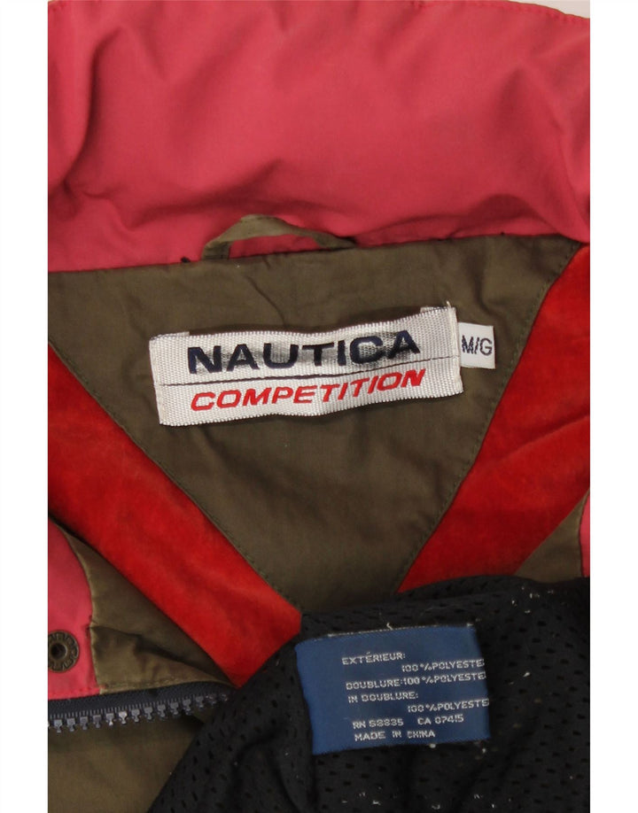 Мужская дождевик с капюшоном Nautica UK 38, средний цвет хаки, полиэстер