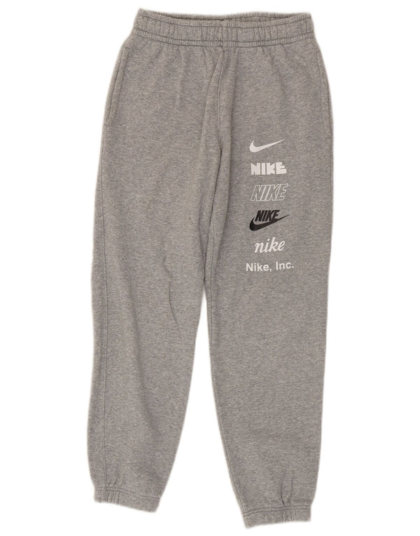 Спортивные брюки с графическим рисунком для мальчиков Nike, джоггеры, 12–13 лет, большие серые крапинки