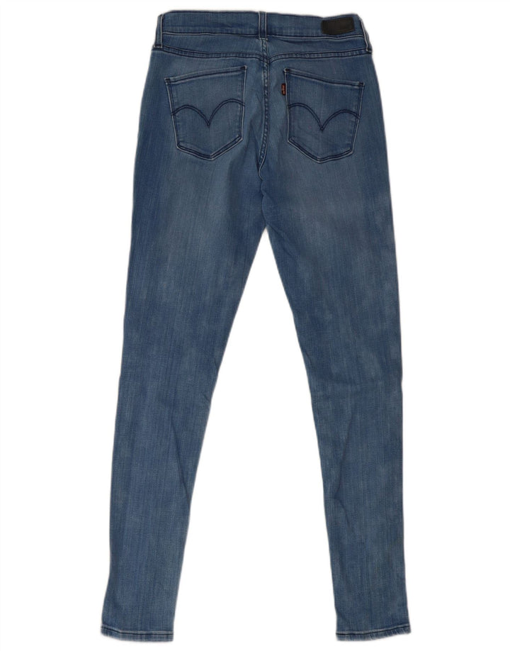 Женские джинсы скинни Levi's W28 L30 синие, хлопок