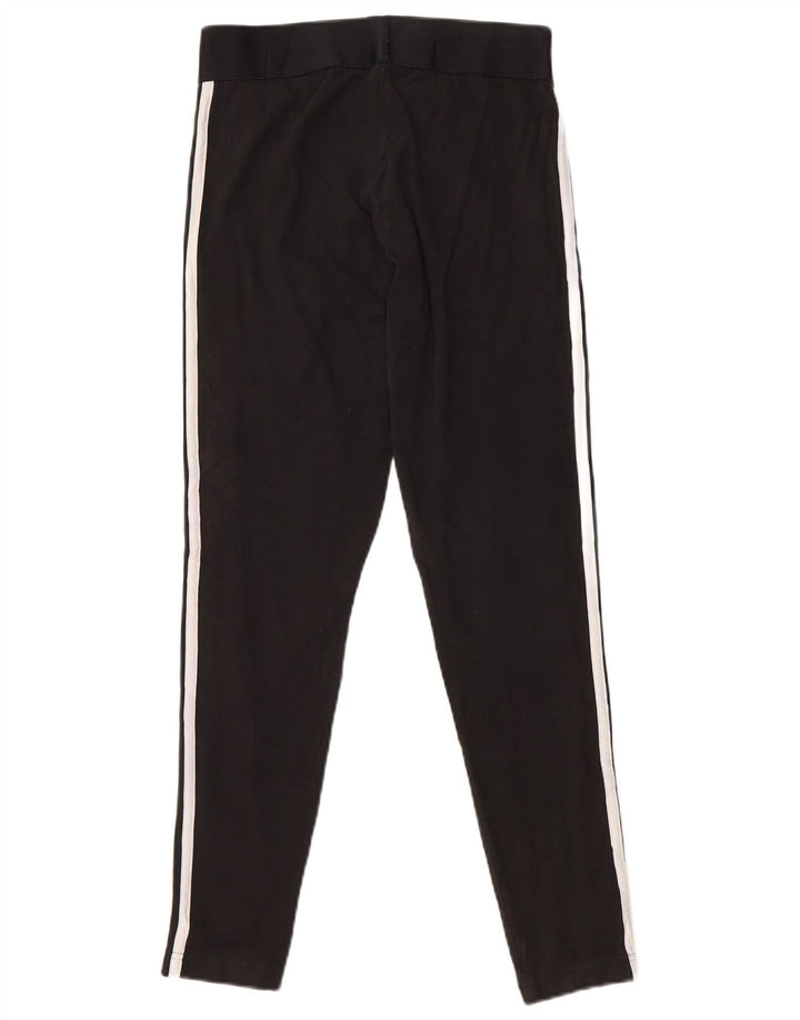 Женские леггинсы ADIDAS UK 12/14, хлопковые, среднего размера, черные