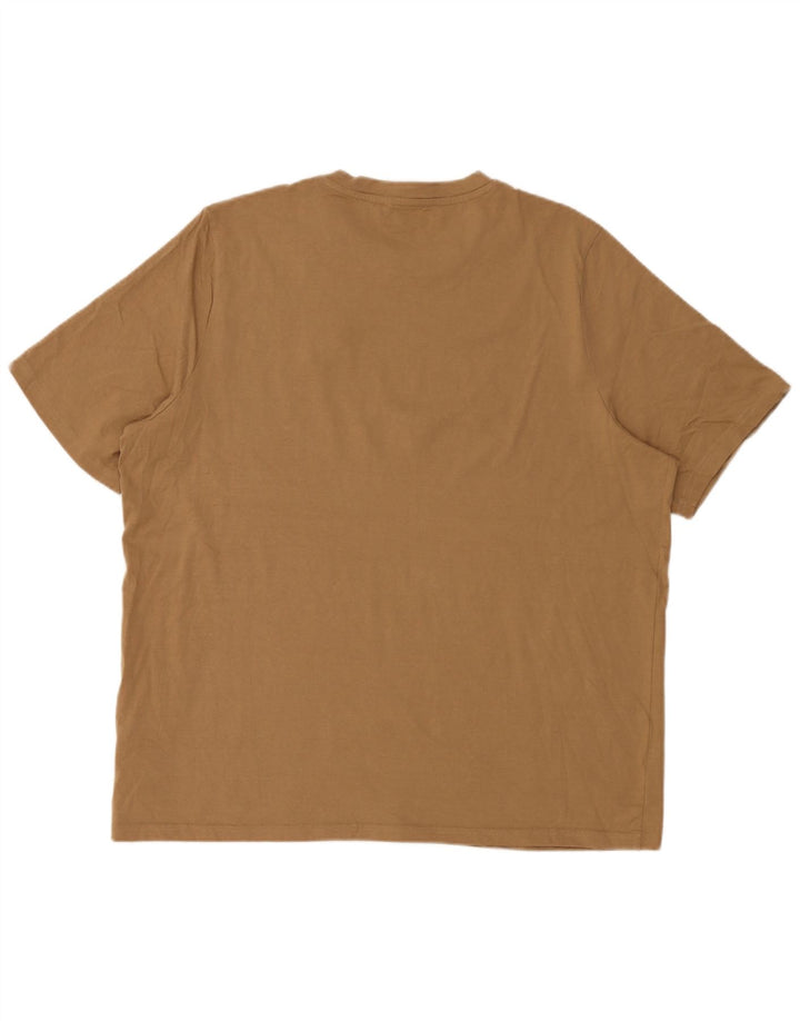 Мужская футболка Puma Top 2XL Бежевый хлопок
