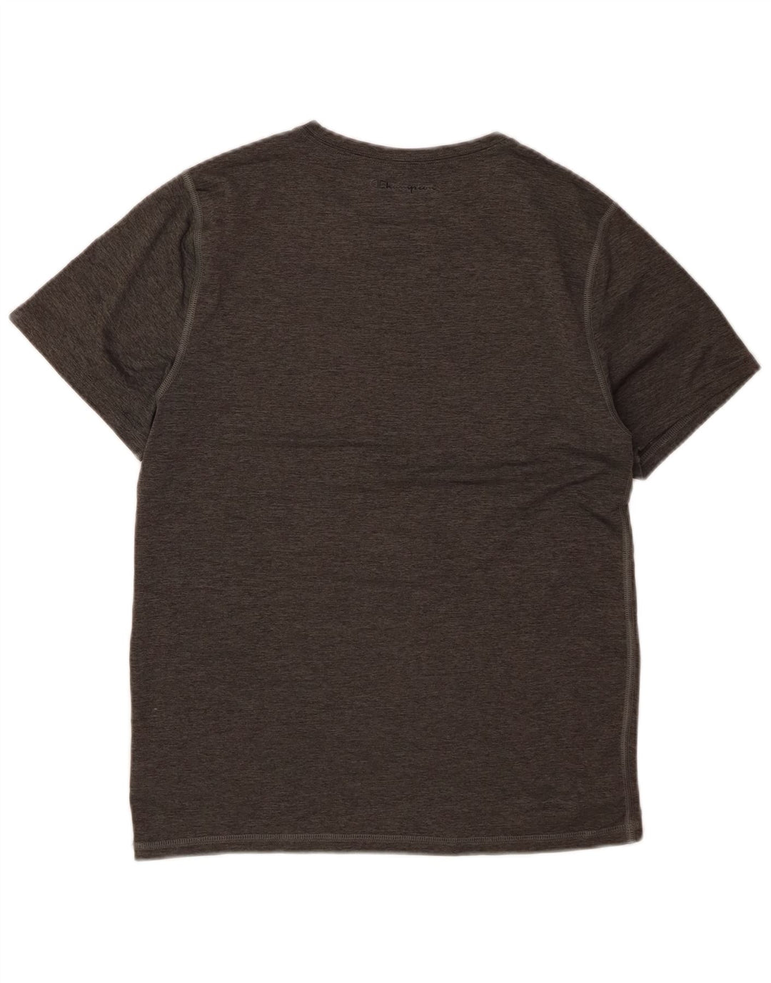 CHAMPION Mens T-Shirt Top Medium Grey Polyester
