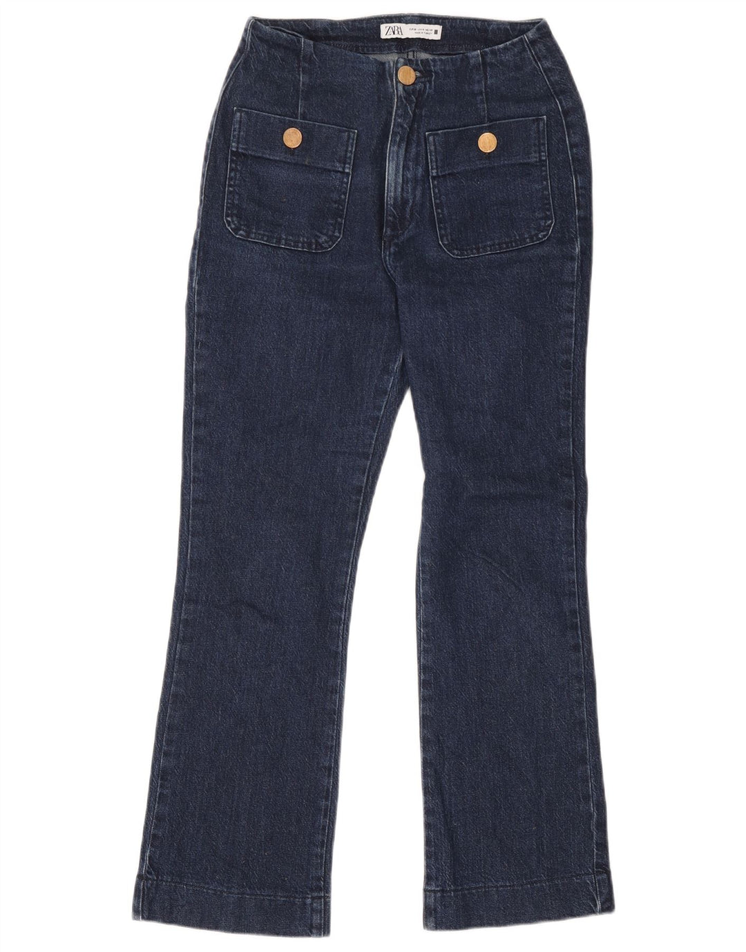 Женские джинсы Bootcut Zara EU 36 XS W26 L28 Темно-синие
