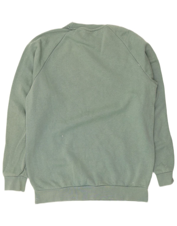 Adidas Mens Sweatshirt Jumper Medium Green Cotton