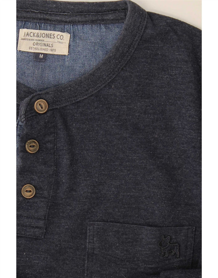 Мужской топ Jack & Jones с длинным рукавом, средний, темно-синий, в крапинку