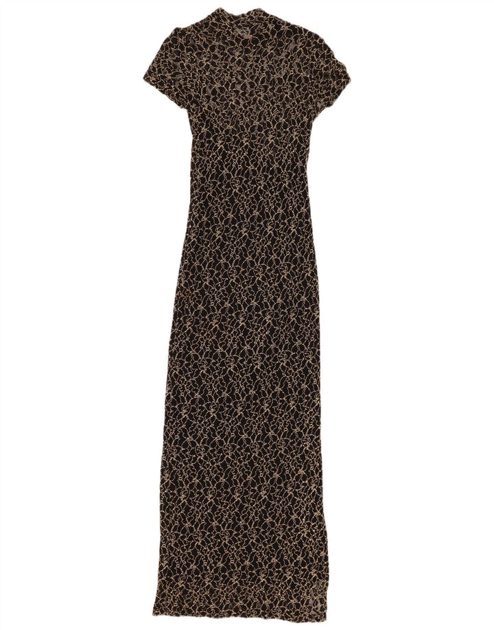 Женское кружевное платье макси WALLIS, маленькое черное вискоза с цветочным принтом, Великобритания, 8 шт.