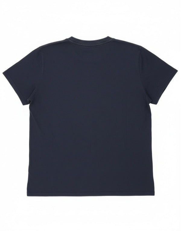 Женская футболка с рисунком Tommy Hilfiger Top UK 18 XL, темно-синий хлопок