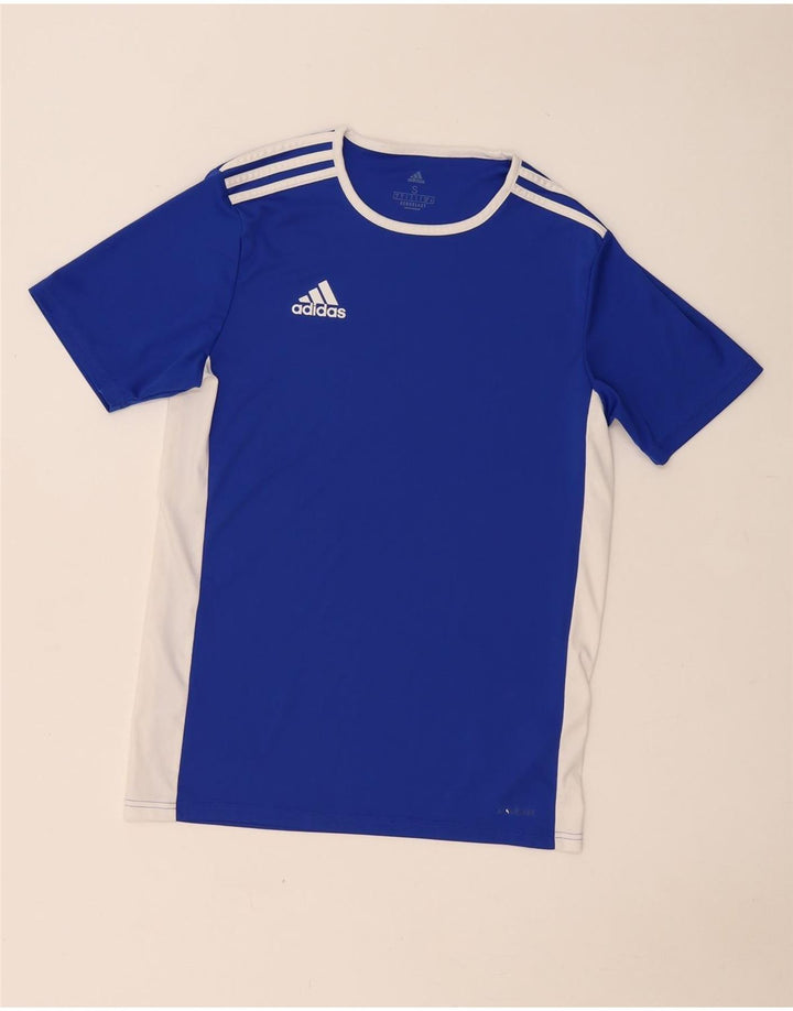 Мужская футболка Adidas Aeroready, верх, маленький синий, полиэстер с цветными блоками