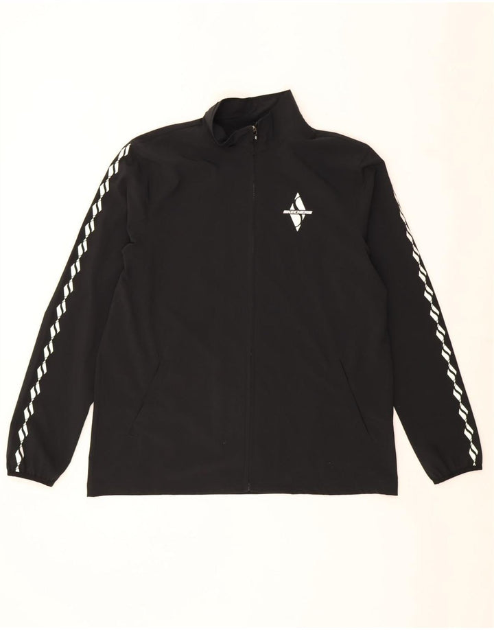 Мужская спортивная куртка Skechers с графическим рисунком, большая черная полиэстеровая куртка