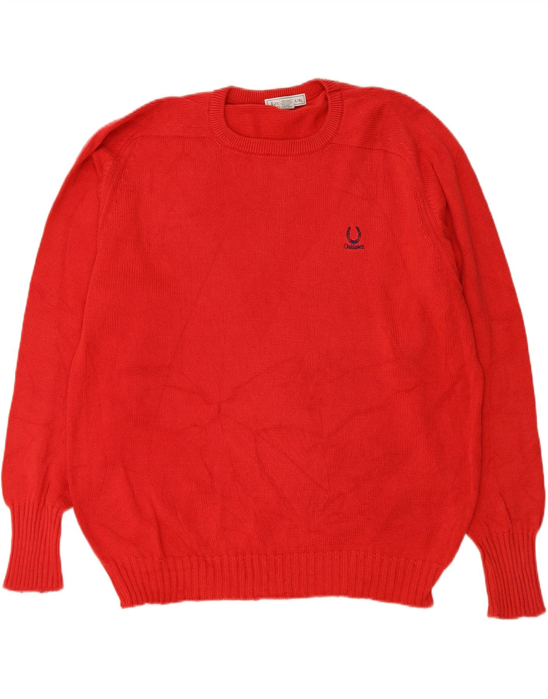 IZOD Mens Crew Neck Jumper Sweater XL Red Cotton Vintage Izod and Second-Hand Izod from Messina Hembry 