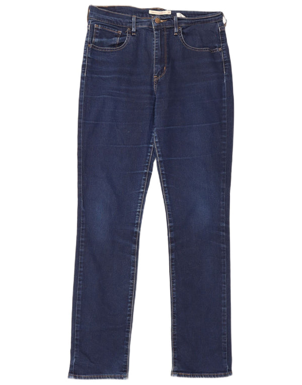 Женские прямые джинсы Levi's 724 с высокой посадкой W30 L30, темно-синий, хлопок