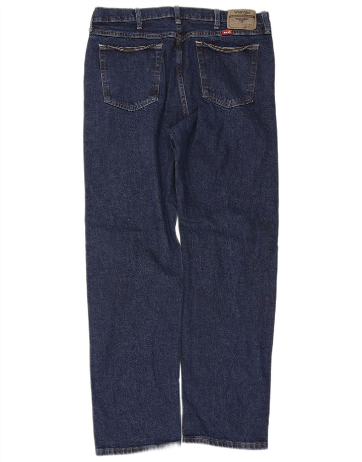 Мужские прямые джинсы Wrangler W36 L32 темно-синие, хлопок