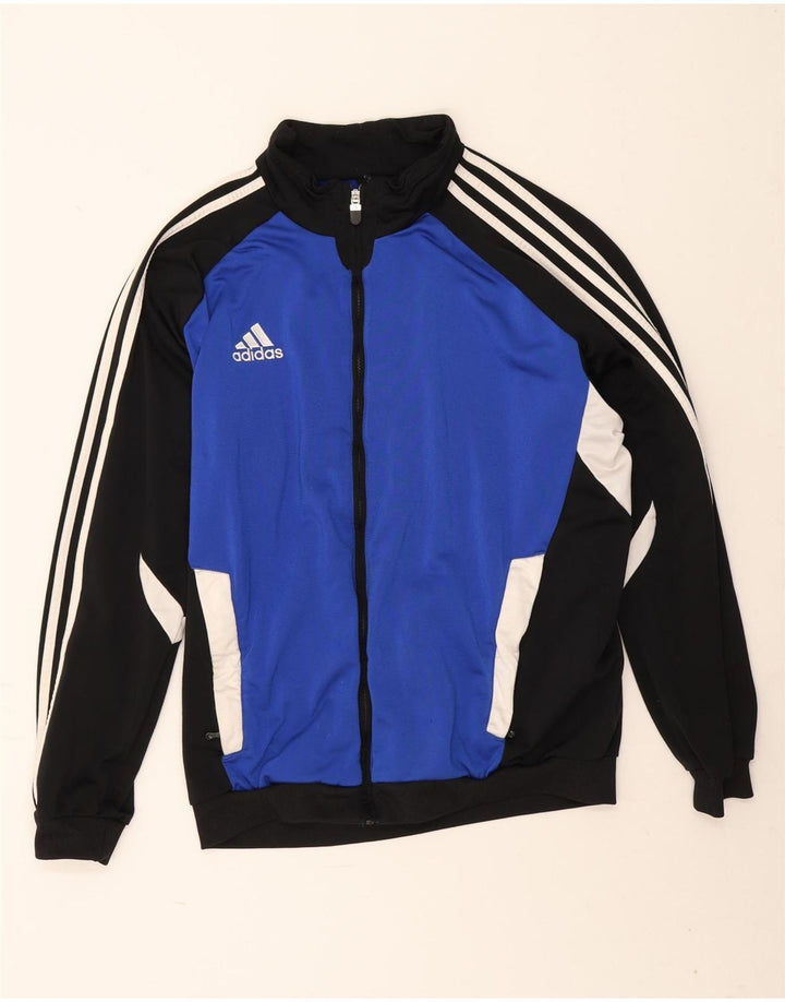 Мужская спортивная куртка Adidas UK 44/46, большой синий полиэстер с цветными блоками