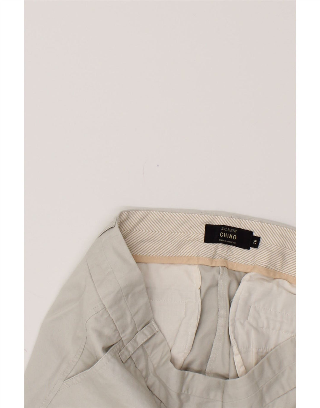 J. CREW Womens Chino Shorts US 10 Large W32  Grey Cotton Vintage J. Crew and Second-Hand J. Crew from Messina Hembry 