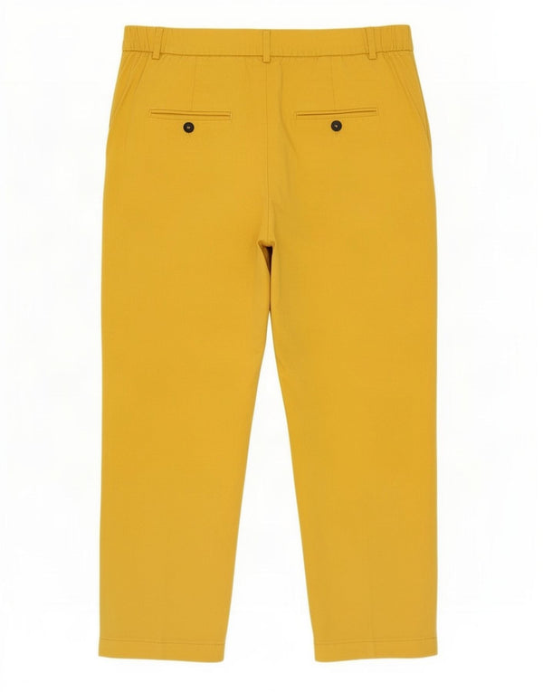 Женские капри с завышенной талией Zara, большие размеры W32 L22, лиоцелл, желтый