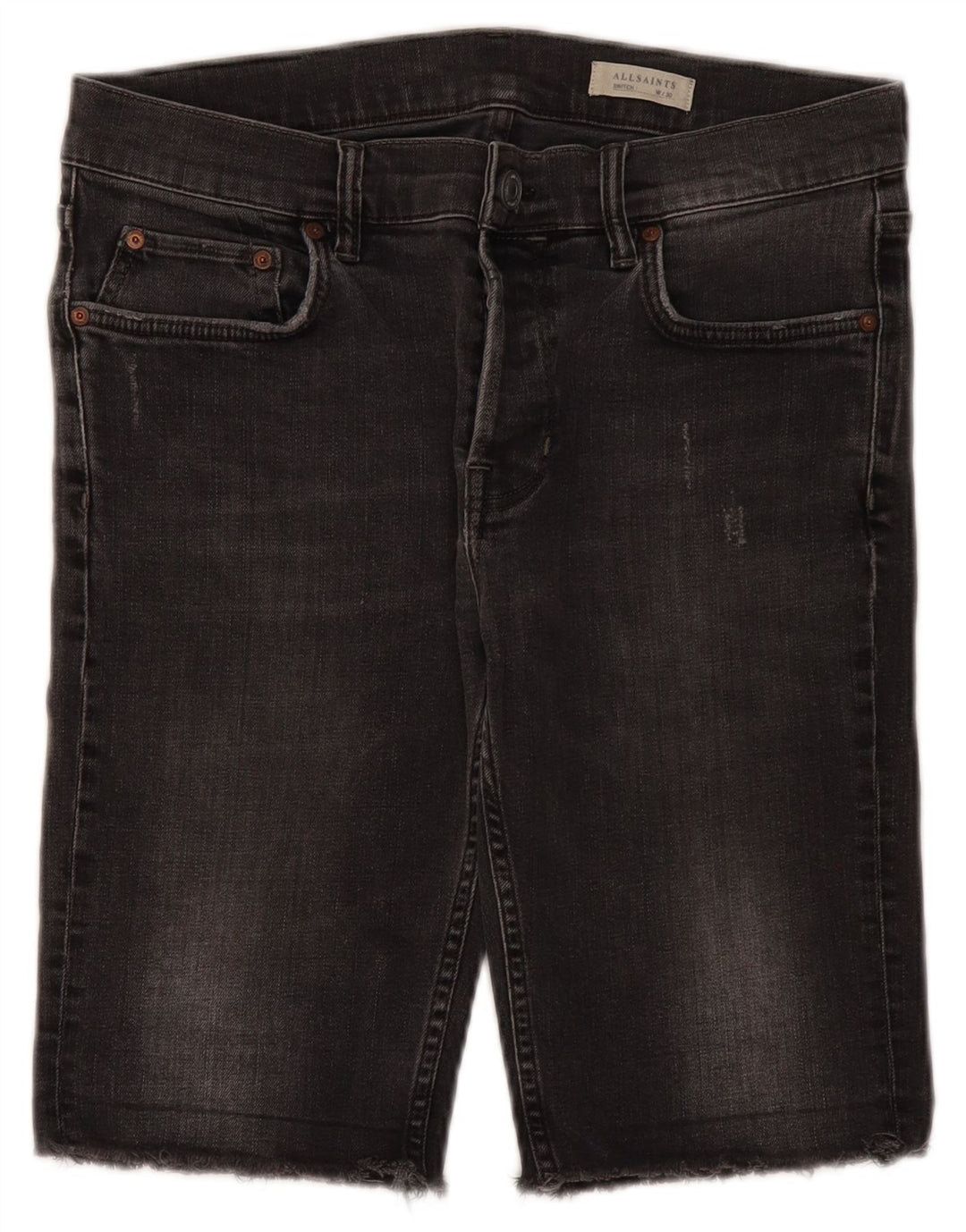Мужские джинсовые шорты All Saints W30 Medium Grey