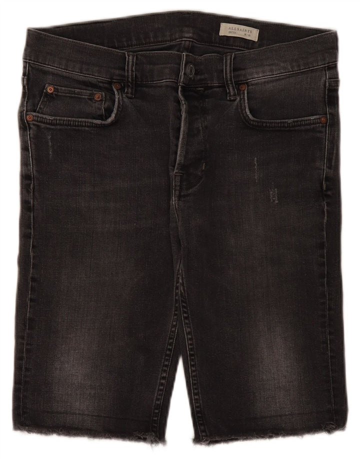 Мужские джинсовые шорты All Saints W30 Medium Grey