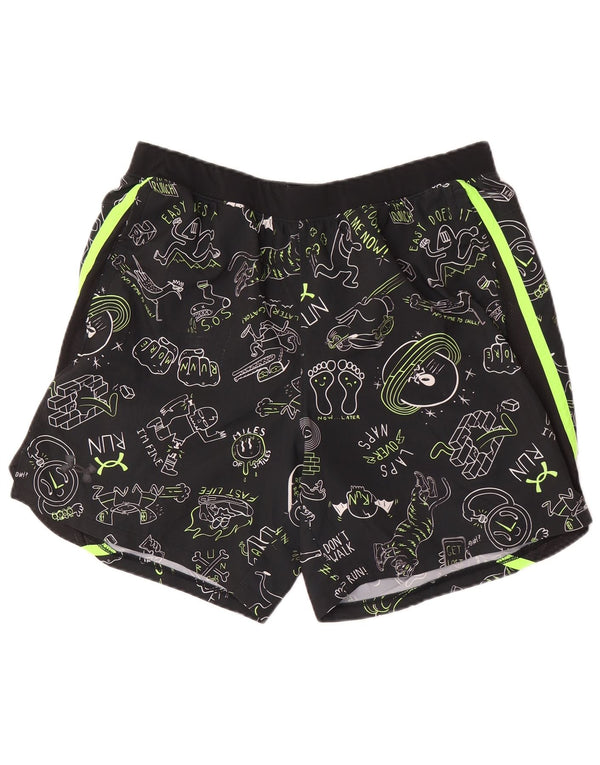 Мужские спортивные шорты Under Armour Heat Gear с абстрактным рисунком и графическим рисунком XL, черные