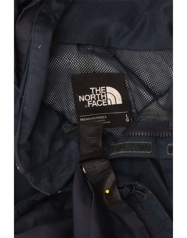 Мужская дождевик с капюшоном The North Face UK 40, большой темно-синий полиэстер