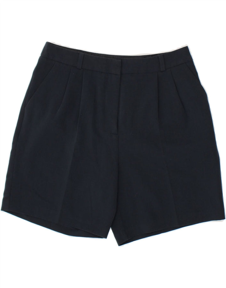 MISS SELFRIDGE Womens Chino Shorts UK 8 Small W26  Navy Blue Polyester Vintage Miss Selfridge and Second-Hand Miss Selfridge from Messina Hembry 