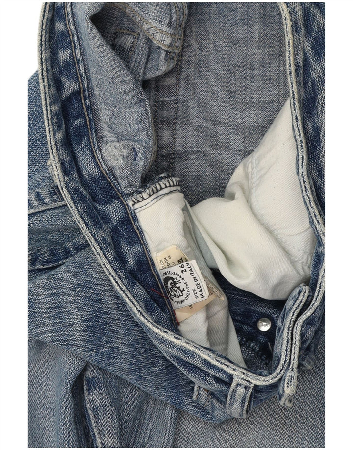 Женские прямые джинсы DIESEL W26 L30 синие, хлопок