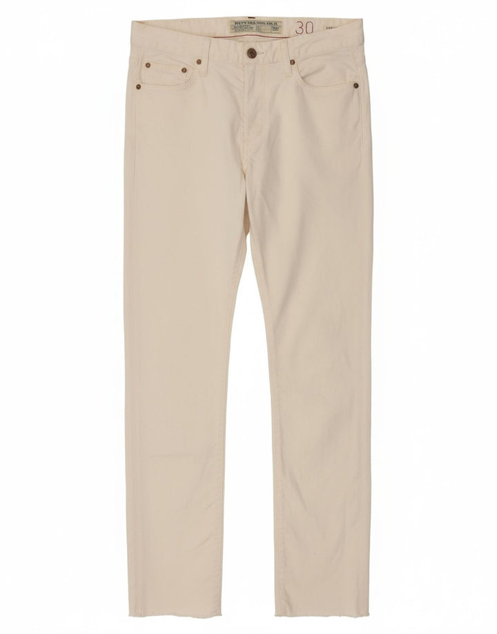 REPLAY Womens Hamwell Slim Jeans W30 L34 White Cotton