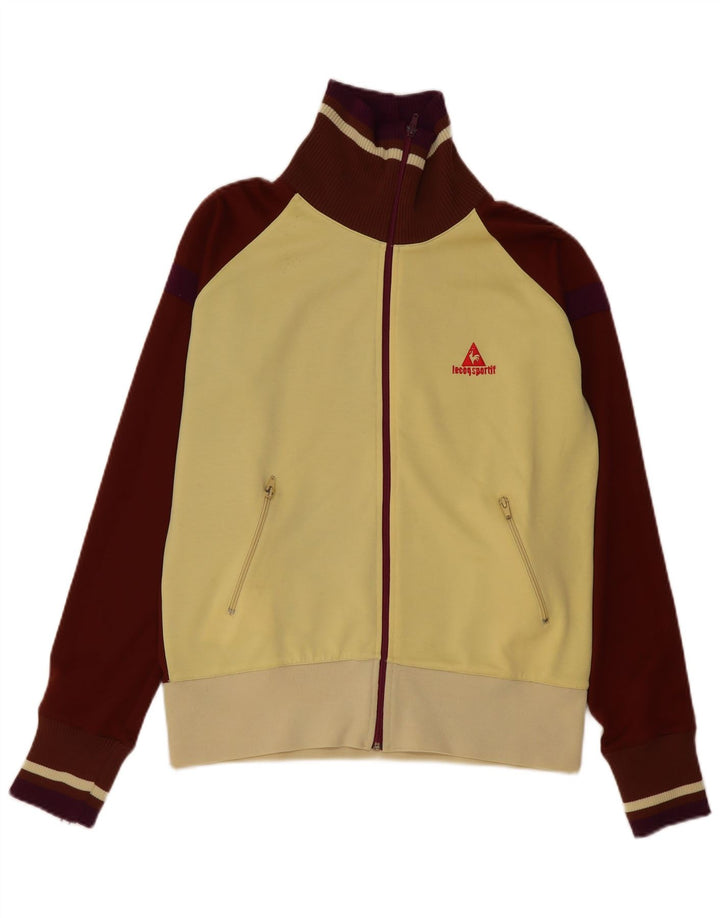Мужская спортивная куртка Le Coq Sportif, большая желтая полиэстер с цветными блоками