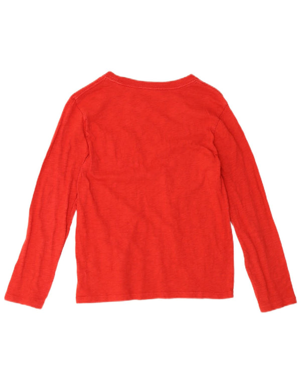 Топ с рисунком Gap Boys, длинный рукав, маленький красный хлопок, 9–10 лет