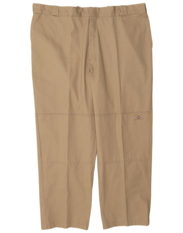 Мужские прямые брюки-карго Dickies W44 L32 бежевого цвета из полиэстера