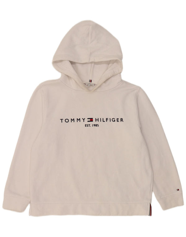 Женский джемпер с капюшоном Tommy Hilfiger UK 18 XL, белый хлопок