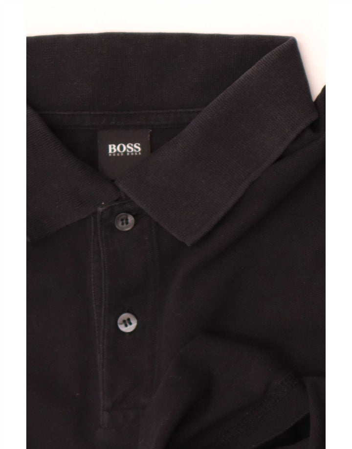 Мужская рубашка-поло Hugo Boss 2XL, черный хлопок