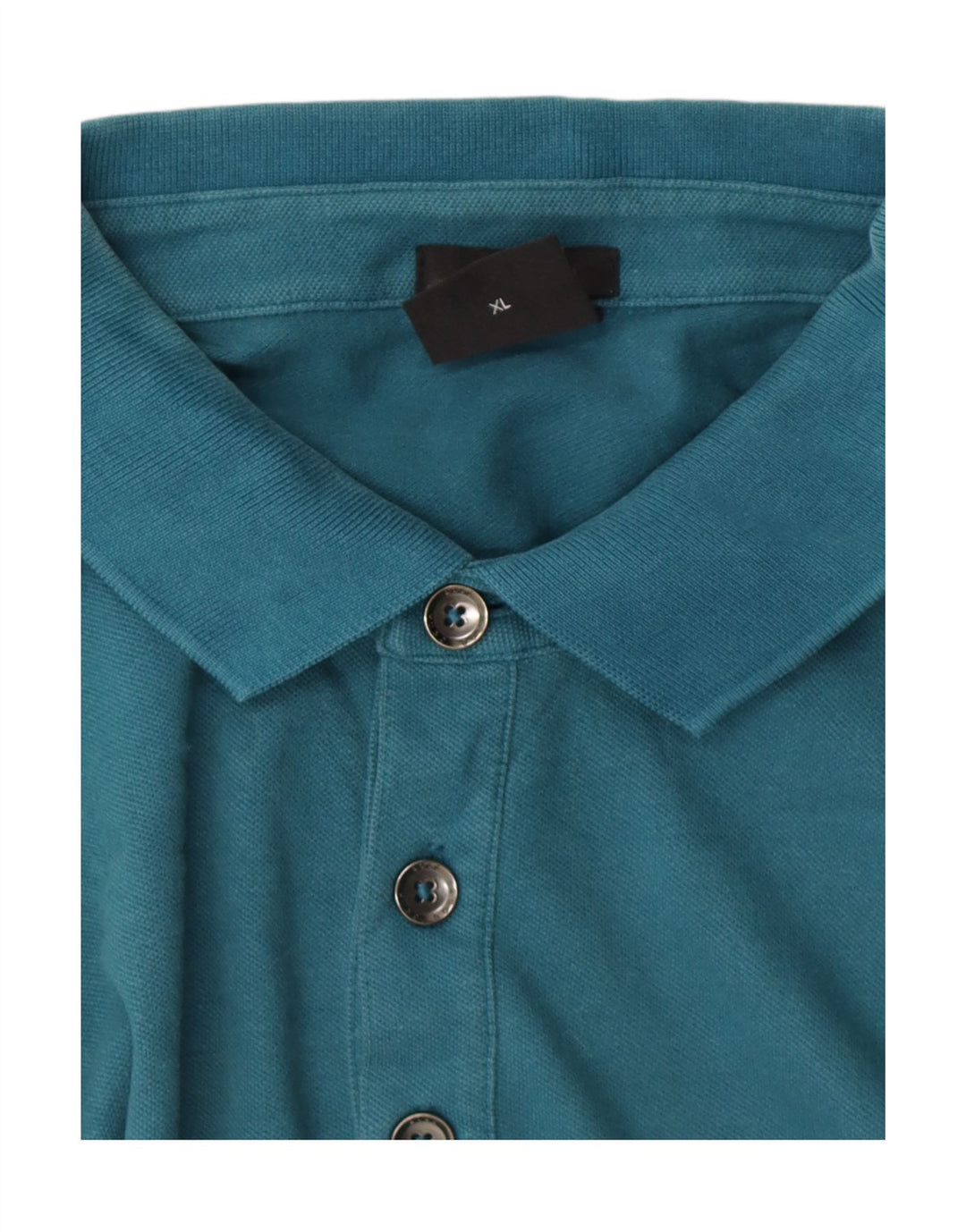 Рубашка поло мужская приталенного кроя HUGO BOSS XL синяя