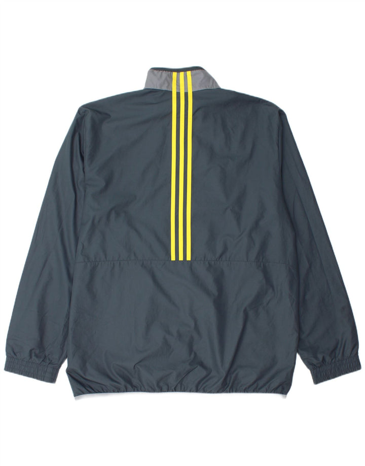 Мужская спортивная куртка Adidas, большая серая полиэстер