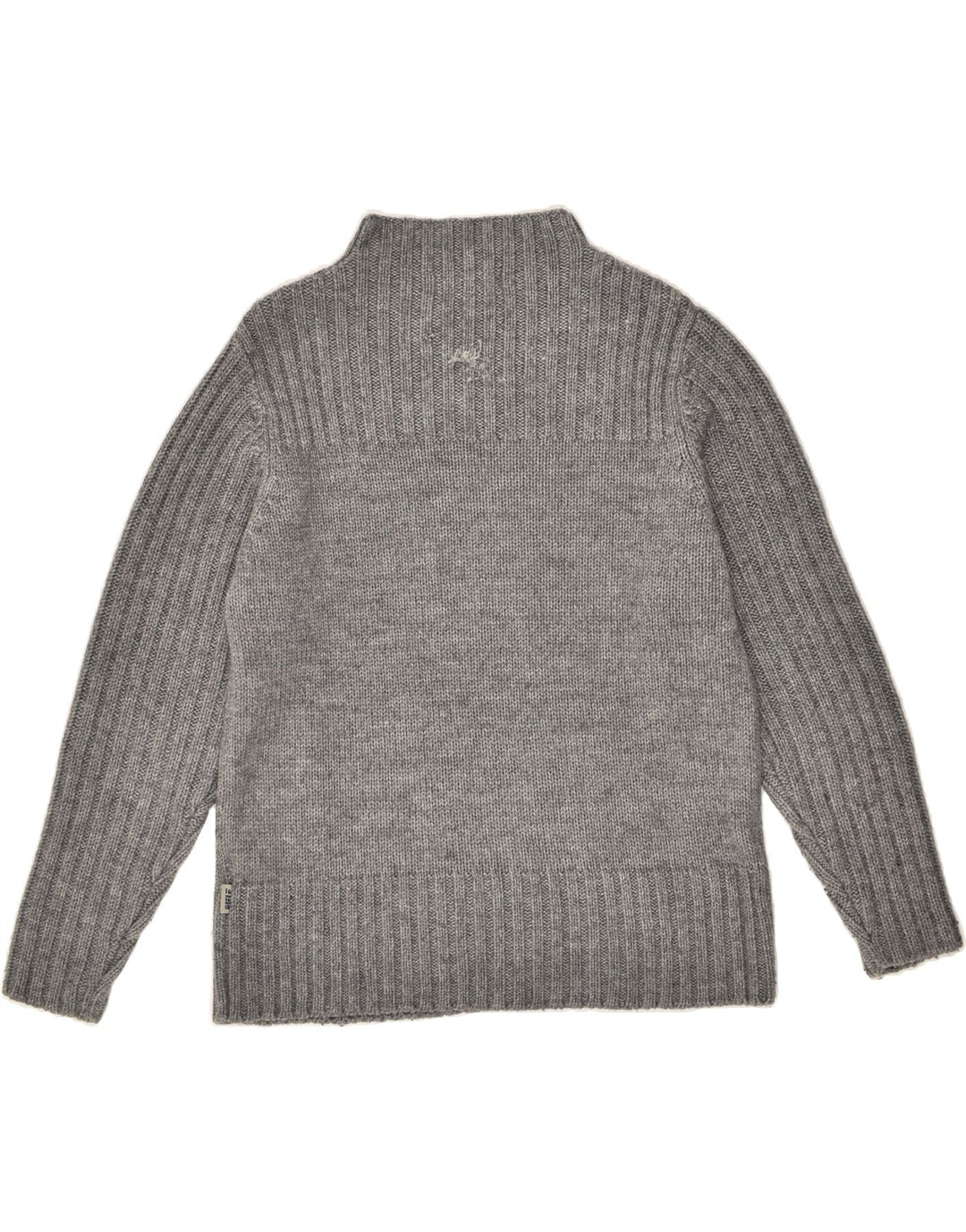 RIFLE Womens Turtle Neck Jumper Sweater UK 14 Large Grey Acrylic | Vintage Rifle | Thrift | Second-Hand Rifle | Used Clothing | Messina Hembry 