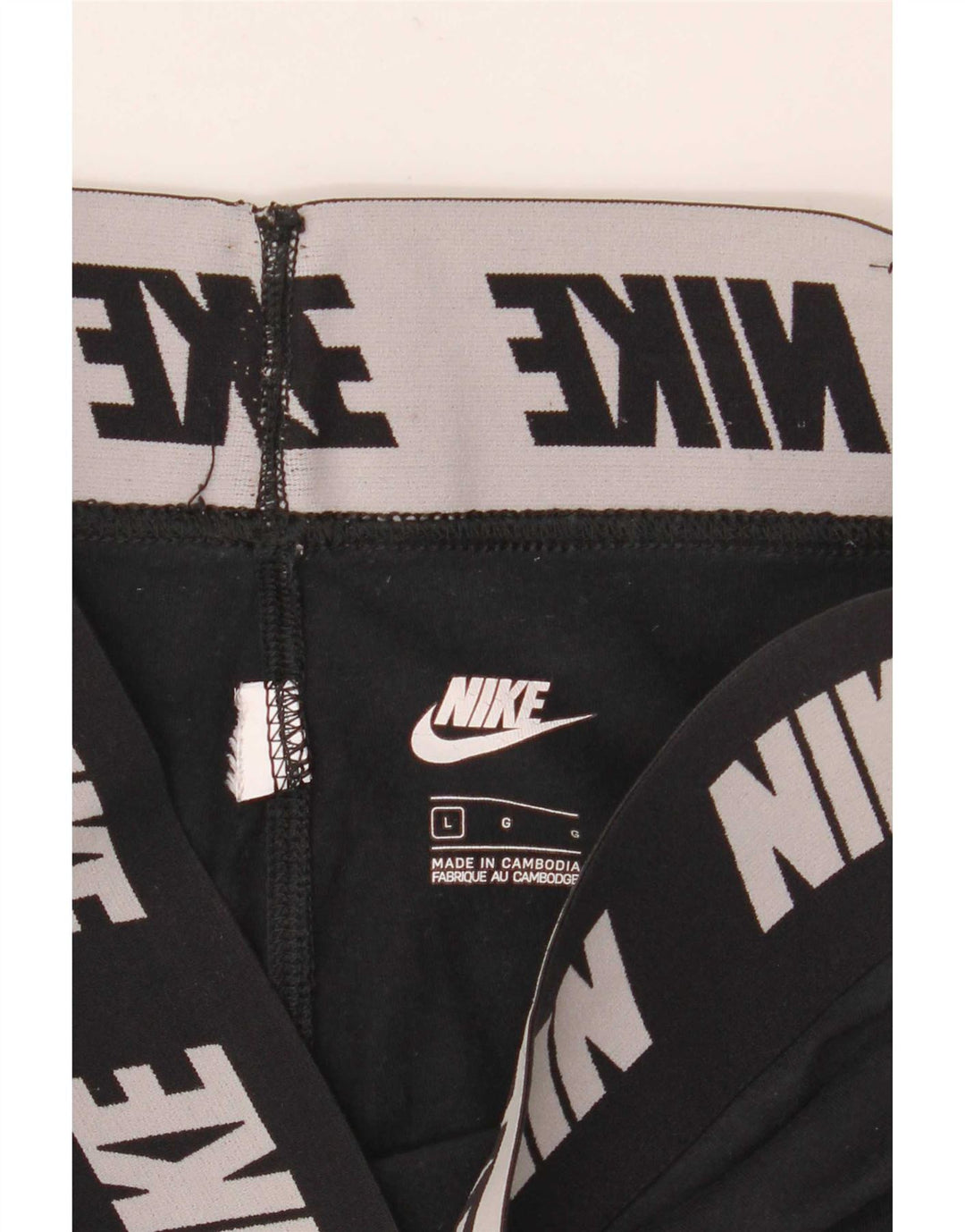 Мужские леггинсы с рисунком Nike, большие черные
