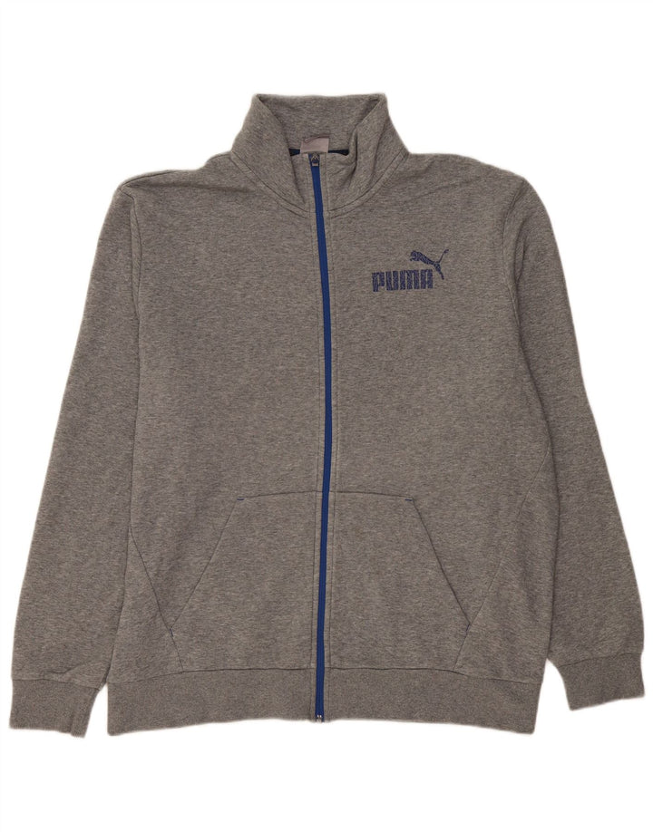Мужской спортивный костюм Puma с графическим рисунком, верхняя куртка XL, серый хлопок