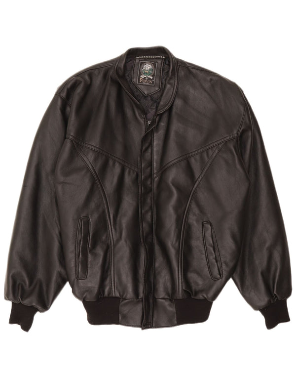Мужская кожаная куртка Pervin UK 42 XL черная