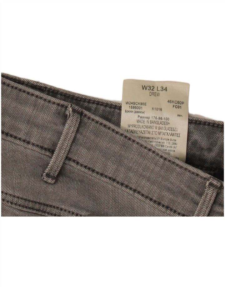 Женские прямые джинсы Wrangler Drew W32 L34, серый хлопок