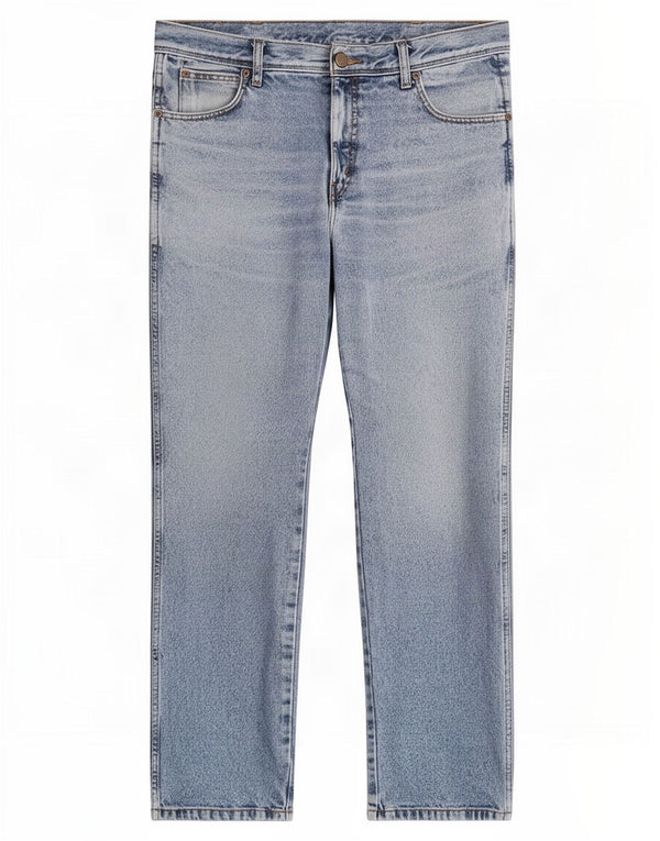 Мужские прямые джинсы Wrangler стандартного кроя W34 L32, синие, хлопок
