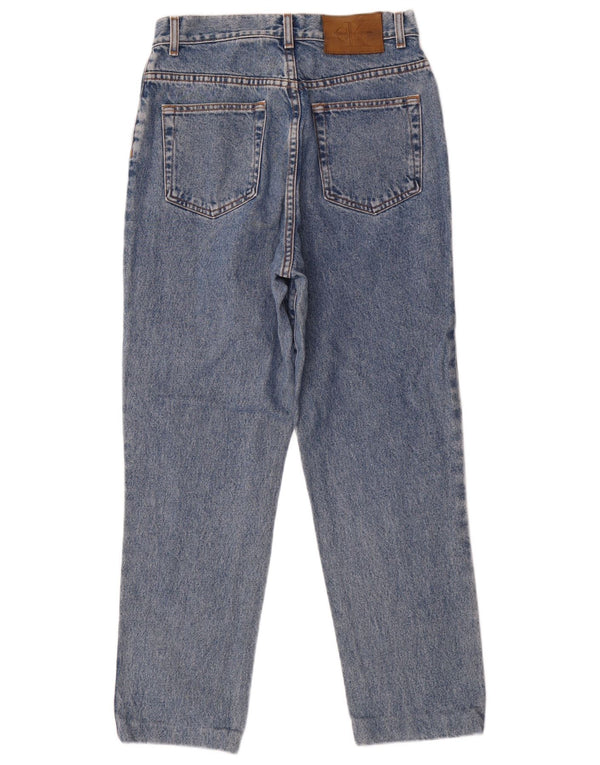 Женские зауженные джинсы CALVIN KLEIN США 10, большие размеры W28 L28, синий хлопок