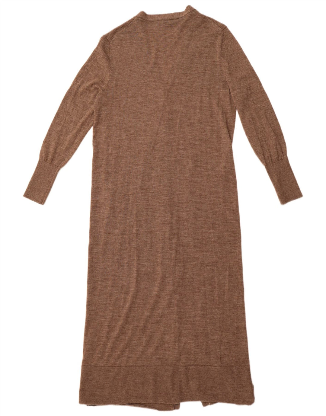 Женский удлиненный кардиган Zara UK 14, большой коричневый шерстяной свитер