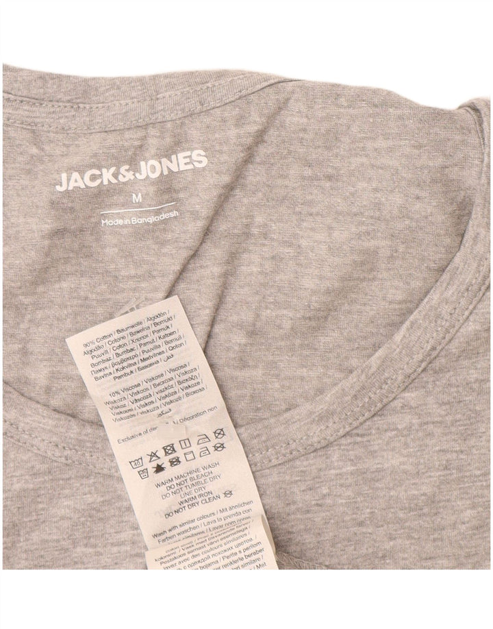 Мужской жилет Jack & Jones из хлопка среднего серого цвета