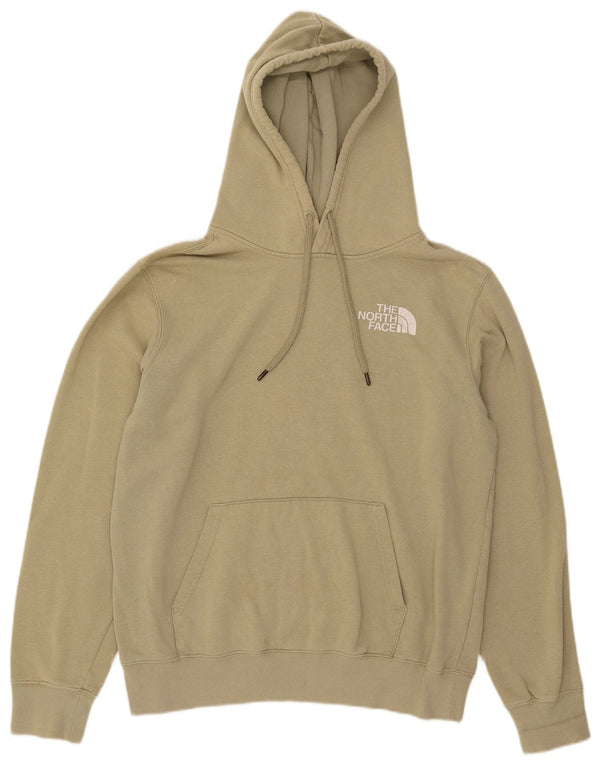 Мужской джемпер с капюшоном The North Face, хлопок среднего зеленого цвета