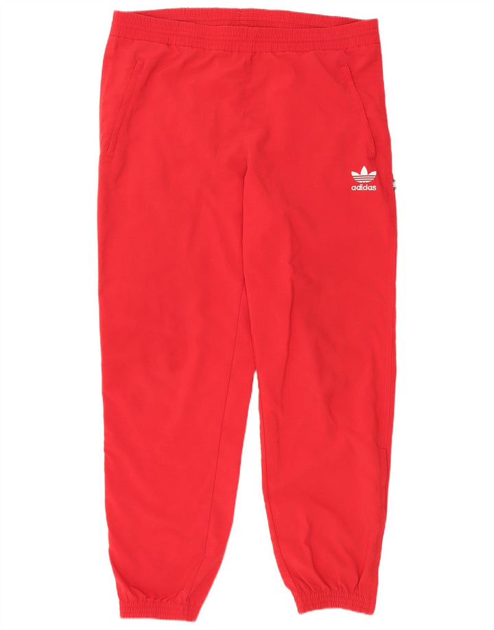Adidas Мужские спортивные брюки Джоггеры Большой красный полиэстер