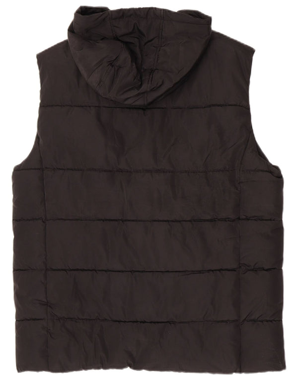 Мужской утепленный жилет с капюшоном Superdry UK 42 XL, черный полиэстер