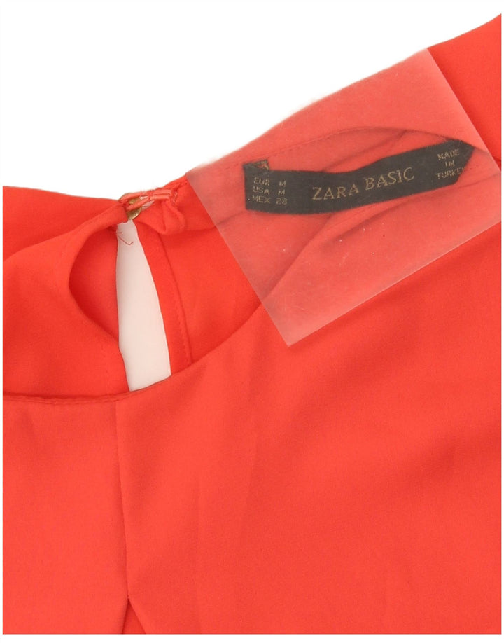 Женская блузка без рукавов Zara UK 12, средний оранжевый