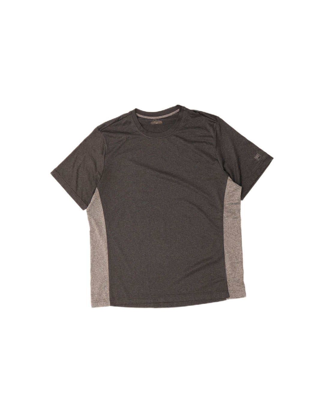 FILA Mens T-Shirt Top XL Grey Colourblock Elastane