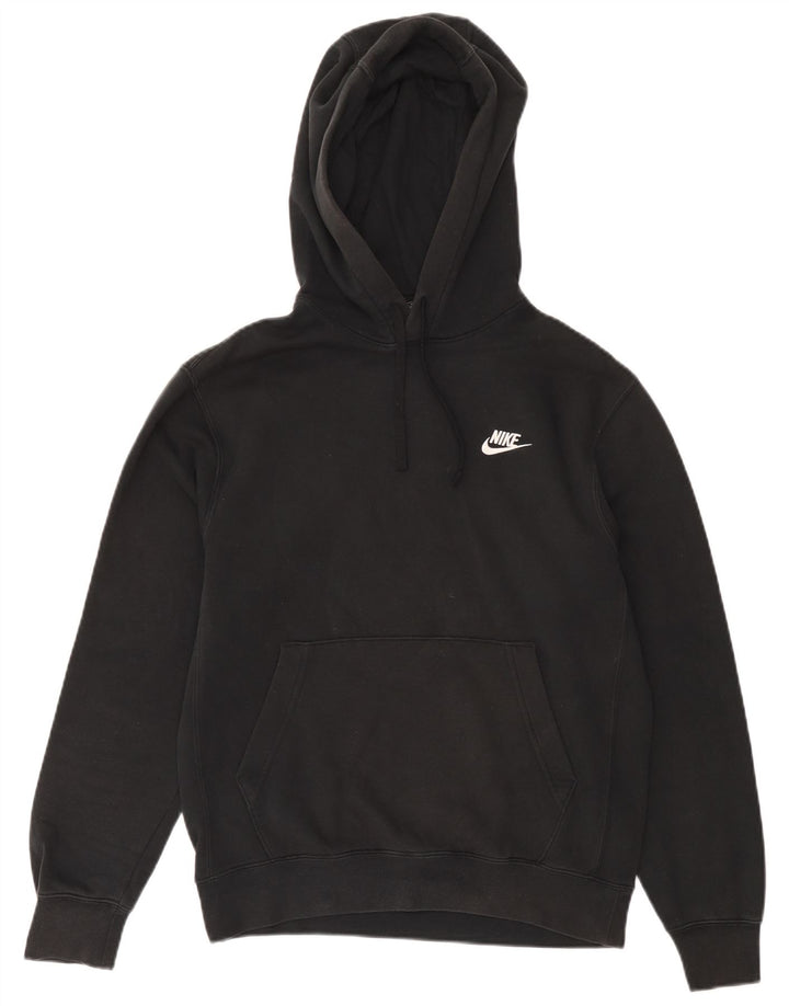 Мужской джемпер с капюшоном Nike, маленький черный, хлопок